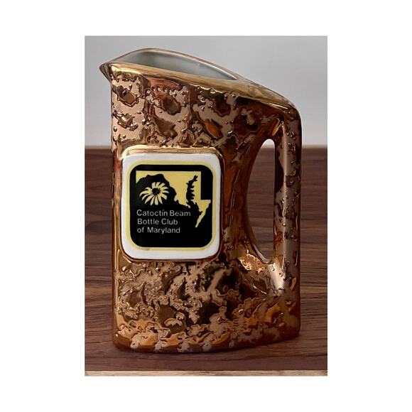 1980 Gold Pitcher Regal China by Jim Beam For The Bottle Club Of Maryland - Picture 1 of 14